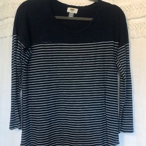 Super cute striped quarter sleeve